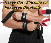 Correas acolchadas para el aumento de pesas, para Gimnasio reposamuñecasantideslizante, peso muerto, dominadas, equipo de Gimnasio Resesto para hambres y Mujeres, Elementos Esenciales para el entrenamiento. Correa de Elevación (1 par) - details 5