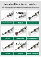 Rotary Tool Kit Inalámbrico USB Para Grabado En Madera DIY Mini Taladro Para Joyería Metal Vidrio Velocidad Variable Herramienta Eléctrica - details 5