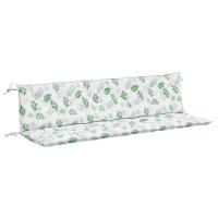 vidaXL Cojines para banco de jardín 2 uds tela 200x50x7 cm Color Crema,  Azul y blanco,  Verde y rosa y mas Cojín Decorativo de Asiento Cojines de muebles de salon - details 1