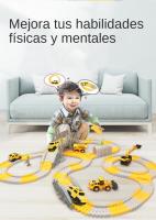 Juego De Carreras De Coches Eléctricos Con Vías Variadas Juguetes De Construcción Para Niños Y Niñas Regalo De Cumpleaños Y Halloween - details 1