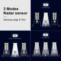 Lámpara Solar Exterior Paweinuo 760LED Con Sensor De Movimiento 3 Modos IP67 Impermeable Luz De Calle Solar 18650 Para Jardín Y Exterior - details 7