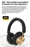 TEISCHE ND06 Auriculares inalámbricos de Bluetooth Cascos auriculares de diadema supraaurales wireless over ear Cascos auriculares bluetooth de diadema con cancelación de ruido Cascos de sonido estéreo y bajo potente con duración 40H y 3 niveles de ajuste - details 6