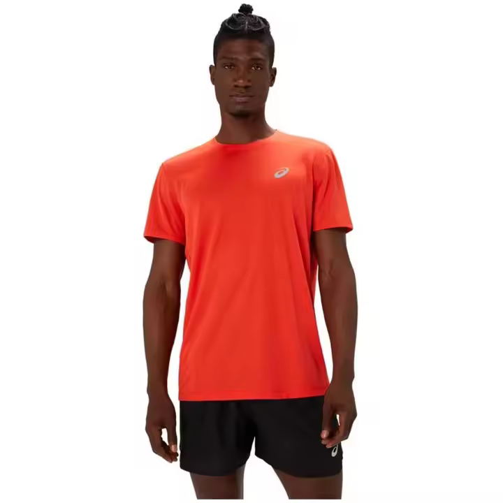 Camiseta de Manga Corta Asics Core Ss Top para hombre en color rojo - 1