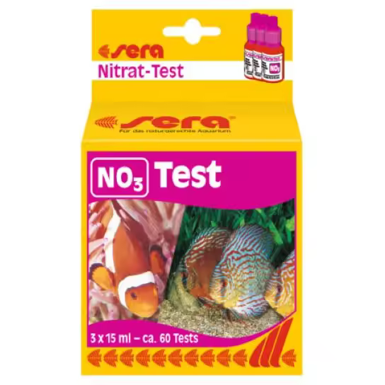 Sera Test de NO3 - Indicador del Contenido de Nitrato en Agua Dulce y Salada - 1