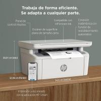 HP LaserJet M140w 7MD72F, Impresora Láser A4 Multifunción Monocromo a Doble Cara Manual, Escaner, Copiadora (20ppm, Wi-Fi Direct, USB 2.0, Procesador 500MHz, Memoria 64MB,HP Smart App) Blanca - details 6