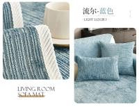 Cubierta De Sofá Antideslizante Chenille Para Todas Las Estaciones En Colores Sólidos Y Rayados Funda De Sofá Para Sala De Estar Cojín De Silla De Piso Múltiples Tamaños - details 25