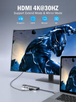 Lemorele Adaptador Multiport USB C 9 en 1 con Ethernet Gigabit, 100W PD, HDMI 4K, 3 USB 2.0, Puerto de Datos USB C de 5Gbps, Lector de Tarjetas SD/TF, Estación de Acoplamiento para Portátiles MacBook, Lenovo, HP y Dell. - details 3
