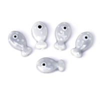 10pcs Cuentas De Cerámica En Forma De Pez Para Fabricación De Joyas Pulseras Y Collares Accesorios De Encanto Coloridos - details 8