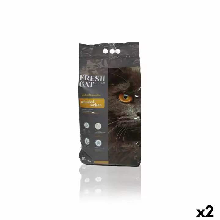 Arena para Gatos Gloria Premium Carbón activo 10 kg 2 Unidades - 1