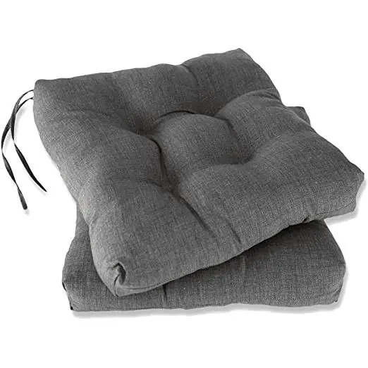 Cojín de silla gris 40x40x7cm REINO MANSIDI (1 und) - Pack de cojines cómodos y elegantes - 1