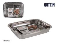 Bandejas c/grill de acero inoxidable  para horno, bandejas rectangular antiadherente para hornar, saludable y no tóxico - details 2