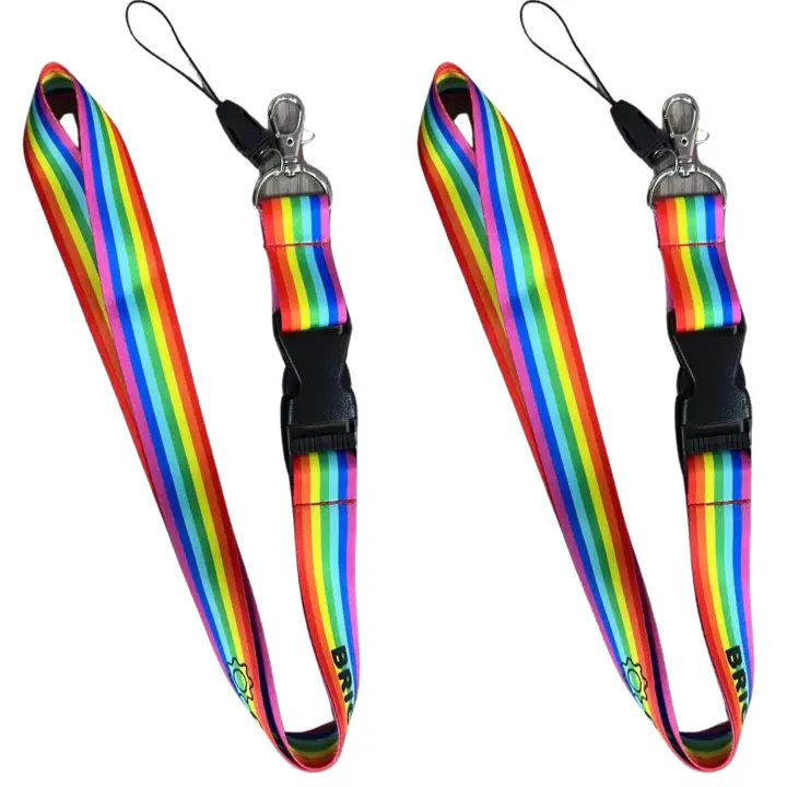 BRICOGAMO Colgante Orgullo Gay - Pack 2 Unidades Bandera LGTBI, Bisexual, Transexual - Tela Super Suave - 1