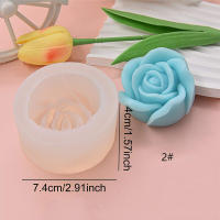 Molde De Vela Floral En Silicona Para Artesanía DIY Molde De Hojas Y Pétalos Para Sabão De Mão Ornamento De Gesso Para Decoração De Carro - details 6