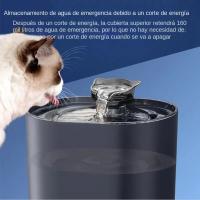 Fuente De Agua Para Gatos Con Filtro Y Bomba Eléctrica USB Silenciosa Dispensador De Agua Para Mascotas Auto Recirculante Forma De Oreja De Gato - details 0