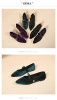 Zapatos Planos Retro Para Mujer De Cuero Suave Francés Estilo Small Fragrant Punta De Dedo Zapatos Planos Con Suela Suave Para Verano Casual - details 12