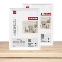 AYA MARKT Marco de Fotos Blanco, Marco de Madera Clasico, 2cm de Grosor, Cuadro de Mesa,Cuadro de Pared,Marcos de Mesa ideal para Fotos,Poster y Diplomas - details 3