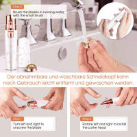 Trimmer De Cejas Eléctrico Universal Recargable Impermeable Y Lavable Herramienta De Peluquería Para El Cabello Y Cejas - details 3