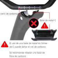 Sillín De Bicicleta ULTRALIGERO De Carbono Para Carretera/MTB Tamaño 245x139mm Asiento De Montaña Para Hombres Y Mujeres - details 7