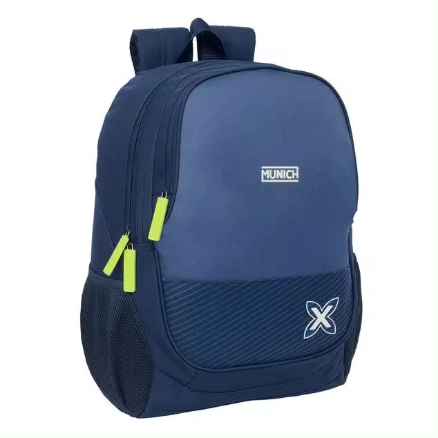 SAFTA MOCHILA ADAPT.CARRO MUNICH BLUE INDIGO 32x44x16cm - 1