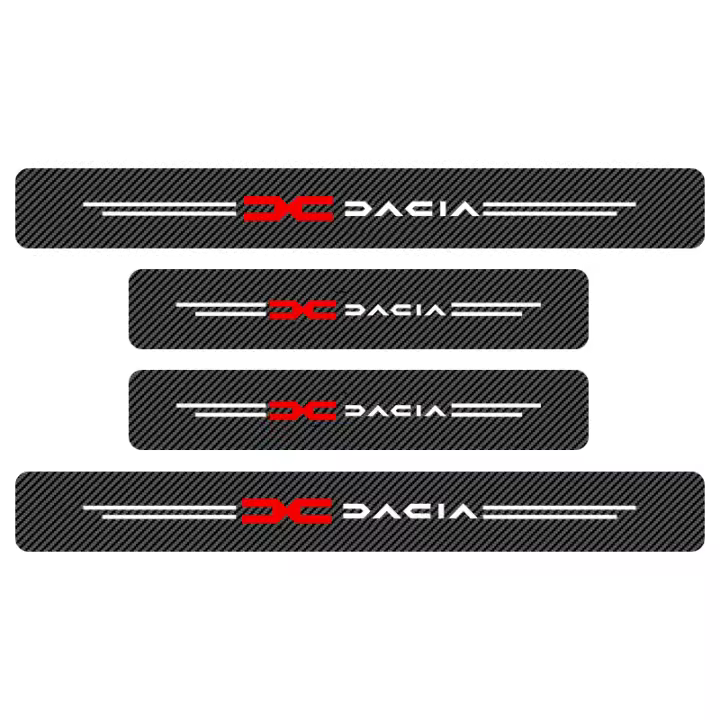 4pcs Pegatinas De Fibra De Carbono Para Coches Protector De Pedal Para Dacia Duster Logan MCV Sandero Stepway Dokker Lodgy - 1