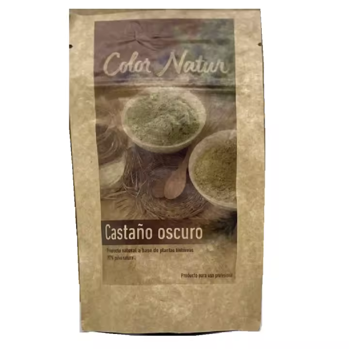 Barros Coloración Natural Vegana y Ecológica COLOR NATUR 40gr - Color: Castaño Oscuro - Extreme Hair SL - 1