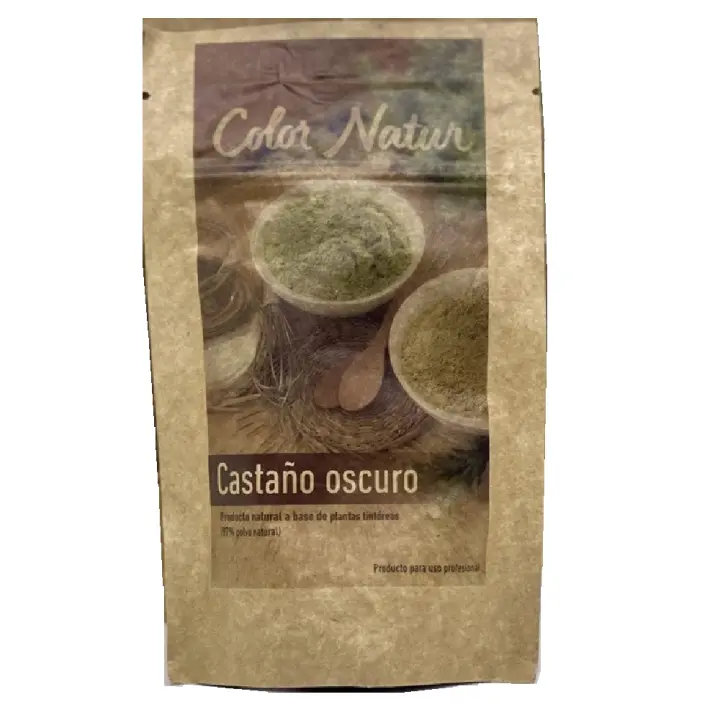 Barros Coloración Natural Vegana y Ecológica COLOR NATUR 40gr - Color: Castaño Oscuro - Extreme Hair SL - 1