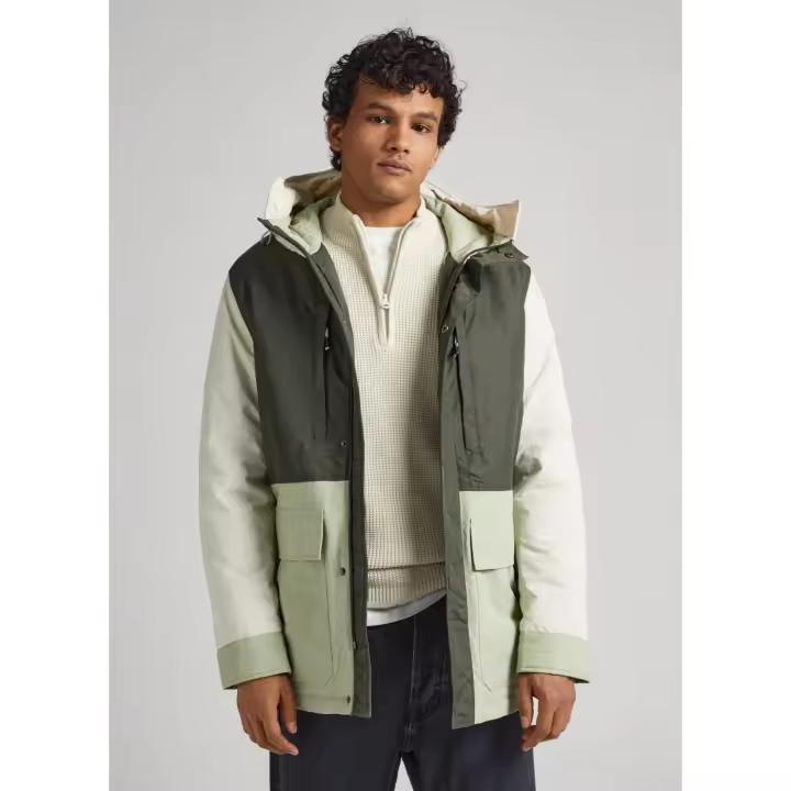 Parka Pepe Jeans Brandon Verde Oliva para Hombres - 1