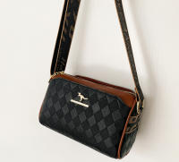 Bolso De Hombro Para Mujer De Lujo De Diseñador Famoso Bolso Bandolera Moda Cuadros Trendy Material PU Con Cierre De Cremallera - details 4