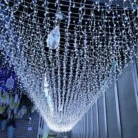 Luces De Cadena LED Para Cortina De Escarcha 4m Con Longitud Variable De 0.4-0.6m 220V Con Enchufe EU Decoración De Jardín Y Navidad Para Exterior - details 9