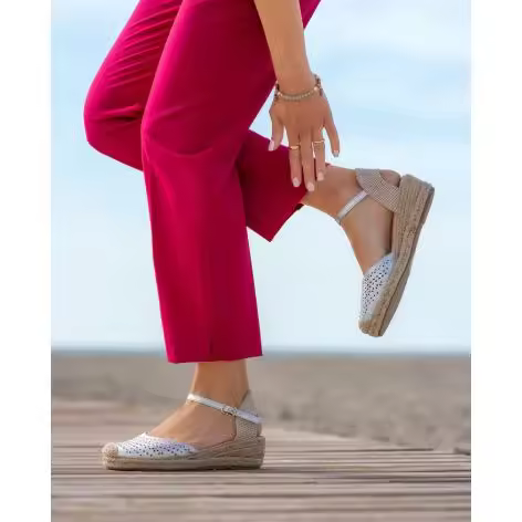 Paloma Wang Alpargatas doradas con plantilla almohadilla y diseño troquelado - 1