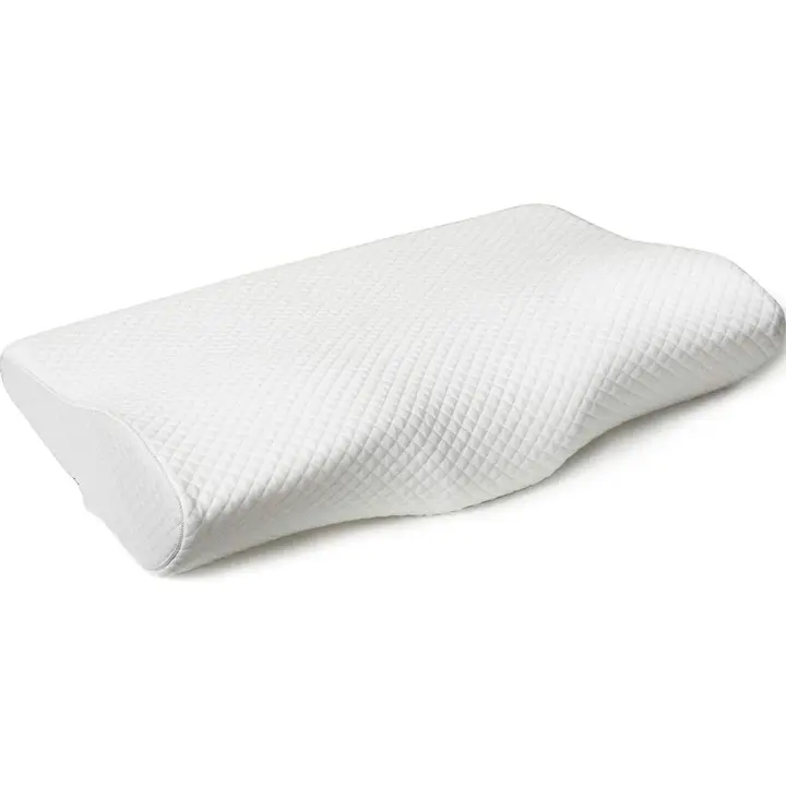ARISE SHOP-Almohada Cervical Antirronquidos, Viscoelastica, 60x35x10, Memory Foam, con  Funda de Algodón, Hipoalergénica - 1