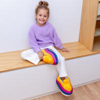 Flamingueo Zapatillas Casa Pantuflas Zapatillas de Casa Unisex Zapatillas Niña Pantuflas Niño Sneakers Zapatillas De Estar Por Casa Niña Slippers Zapatillas de Casa Niño Talla Única 29-34EU - details 3