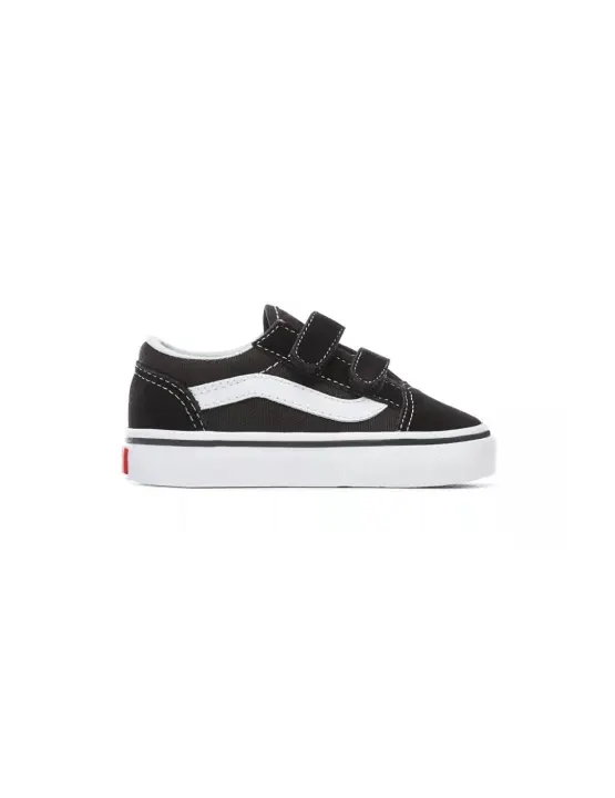 Zapatillas Vans Old Skool Velcro Junior Negro - 1