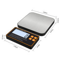 Báscula De Cocina Inalámbrica Con Pantalla Remota De Acero Inoxidable Escala Digital Magnética Para Preparación De Comidas 15KG - details 4