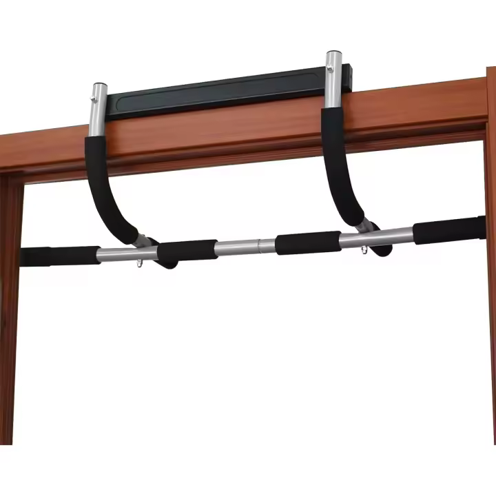 Barra De Entrainamiento Para Puerta Resistente Y Ajustable De Aluminio Para Gimnasio Doméstico Equipo De Fitness De Braza Y Abdomen - 1