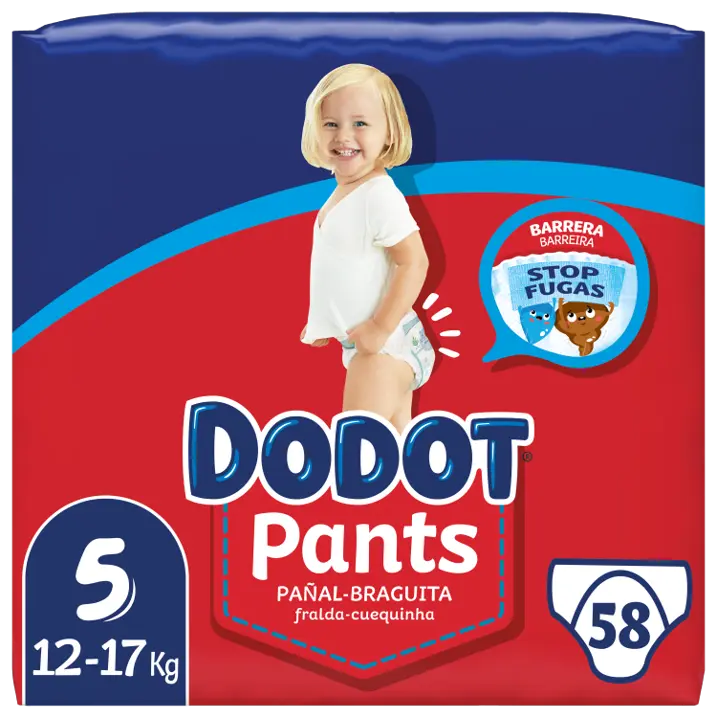 Dodot Pants pañal braguita Bebé seco Jumbo Pack tallas, 4,5,6. - 1
