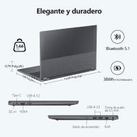 VANWIN Portátil 2 en 1 de 15,6 pulgadas con 16 GB de RAM y 512 GB de SSD, AMD Ryzen™3 3200U (Hasta 2,6 GHz) y Windows 11 Pro, IPS FHD, wifi5, Tipo-C, USB 2,0*2, USB 3,2*1, HDMI, RJ45, rotación de 360 Grados Pantalla y teclado en Español. - details 4