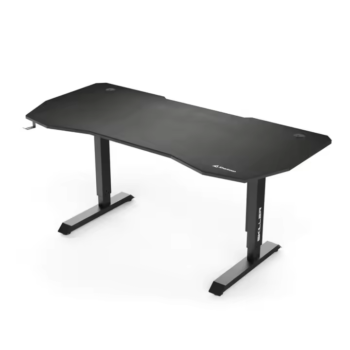 Mesa de Escritorio Gaming Sharkoon SGD20 Negro Acero Madera MDF - 1