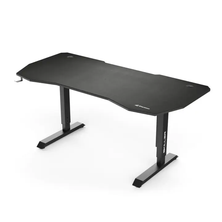 Mesa de Escritorio Gaming Sharkoon SGD20 Negro Acero Madera MDF - 1