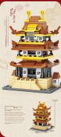 Modelos De Bloques De Construcción Estilo Chino Torre Del Pájaro Amarillo Paisajes Históricos Juguete Educativo Para Niños 6-12 Años - details 10