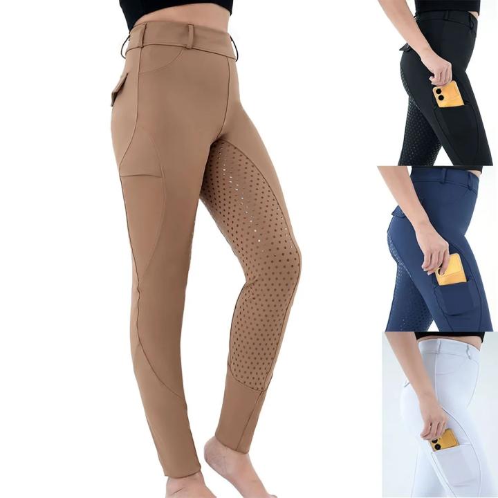 Pantalones De Equitación Para Mujer Capri Full-Seat Breeches Deporte Al Aire Libre Ropa Escolar Equitativa Equipamiento Knight