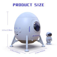 Proyector De Luz Galáctica Espacial Lander Astronauta Regalo De Navidad Decorativo Para Dormitorio Control De Color Ajustable - details 2