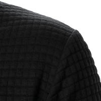Chaqueta De Manga Larga Para Hombre Con Cuello Erguido Y Cremallera Estilo Casual Chaqueta De Patoche Con Patrón Cuadriculado - details 28