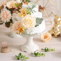 10Pcs Decoraciones De Hojas Artificiales Para Bodas Fiestas Hogar DIY Embalaje De Caja De Dulces Guirnalda Navidad Floristería - details 2