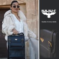 Mochila de cuero auténtico marca IULIUS para portátil 15,6" – Ejecutiva, elegante y resistente | Alta calidad unisex | Ideal para oficina, viajes o universidad | Diseño premium con herrajes metálicos dorados - details 2