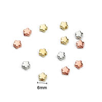 200pcs De Cuentas De Flor En Forma De 6mm CCB Platinadas En Oro Y Plata Para Accesorios De Joyería DIY Collares Pulseras - details 4