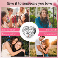 Encantos De Pareja De Niño Y Niña Platinados Con Circonia Para Pulsera O Collar Joyería Para Mujer Pendiente Clásico De Moda Vintage Romántico - details 46