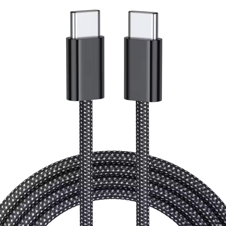 Nuevo cable de datos trenzado tipo C de 60 W y 240 W para carga rápida, compatible con iPhone 15 y 16. - 1