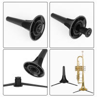 Soporte De Trompeta Portátil En Negro Accesorio De Instrumento De Cobre Trípode Plegable Con Piernas Removibles Y Estable - details 4