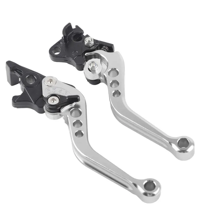Par De Manillares De Freno Y Embrague De Aluminio Duradero Para Motocicleta Modificación Reemplazo De Palanca De Freno En Rueda - 1